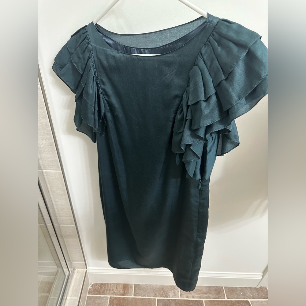 Milly Emerald Silk Dress